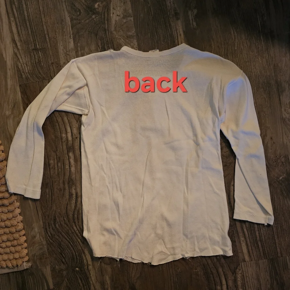 Banana Republic, long Sleeve, Henley button placket, collar. Circa 1982. - Picture 5 of 9